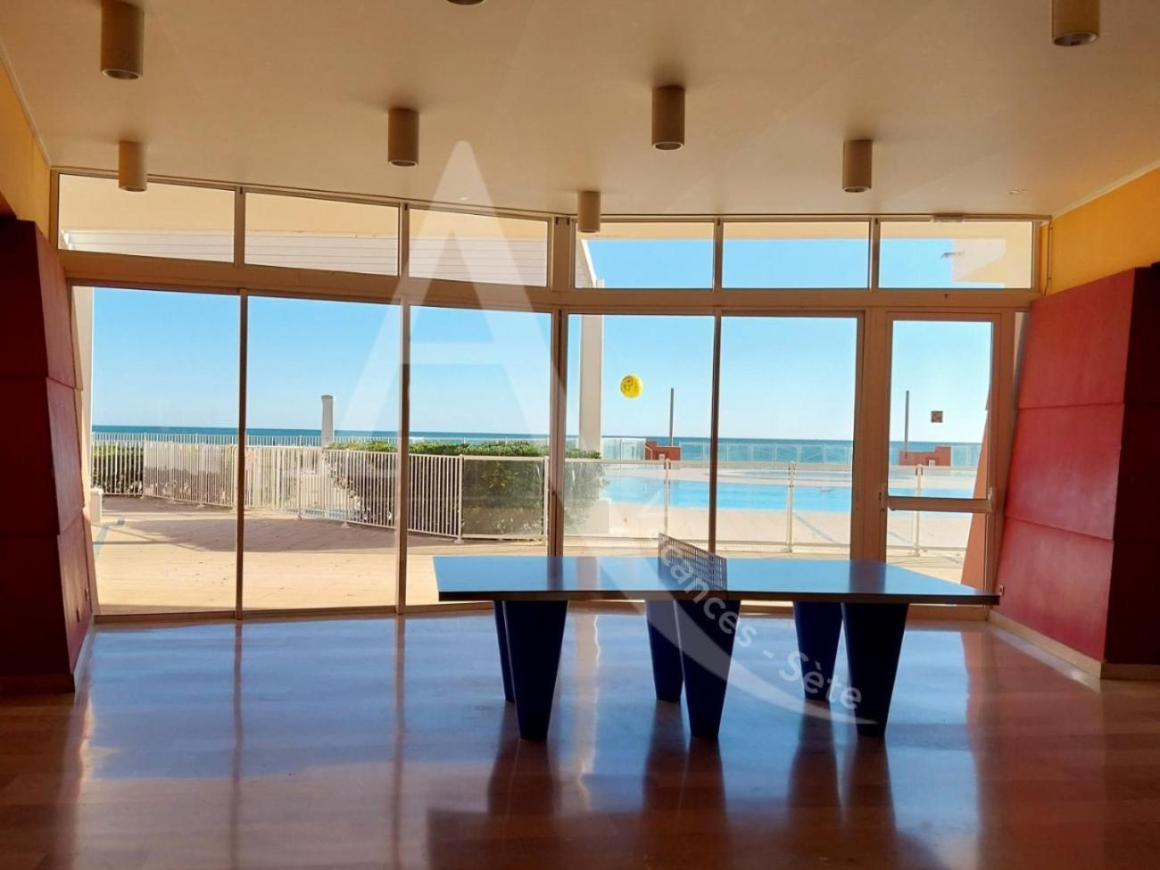 Studio 4 Pers, Pkg, 1Ere Ligne Mer, Piscine, Tennis Sete Bagian luar foto