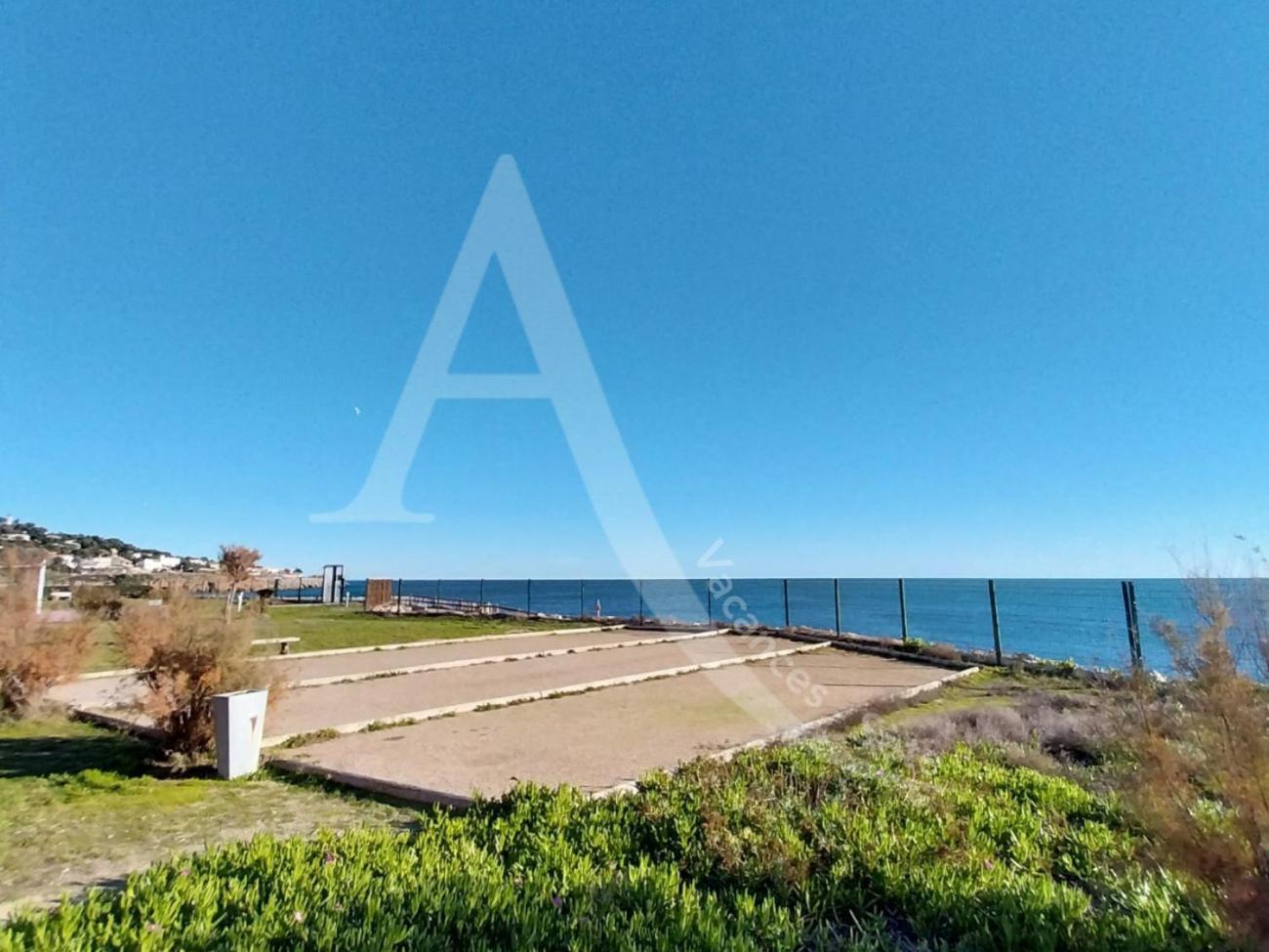 Studio 4 Pers, Pkg, 1Ere Ligne Mer, Piscine, Tennis Sete Bagian luar foto