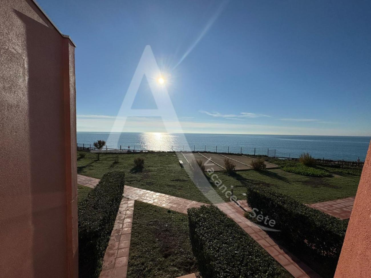 Studio 4 Pers, Pkg, 1Ere Ligne Mer, Piscine, Tennis Sete Bagian luar foto