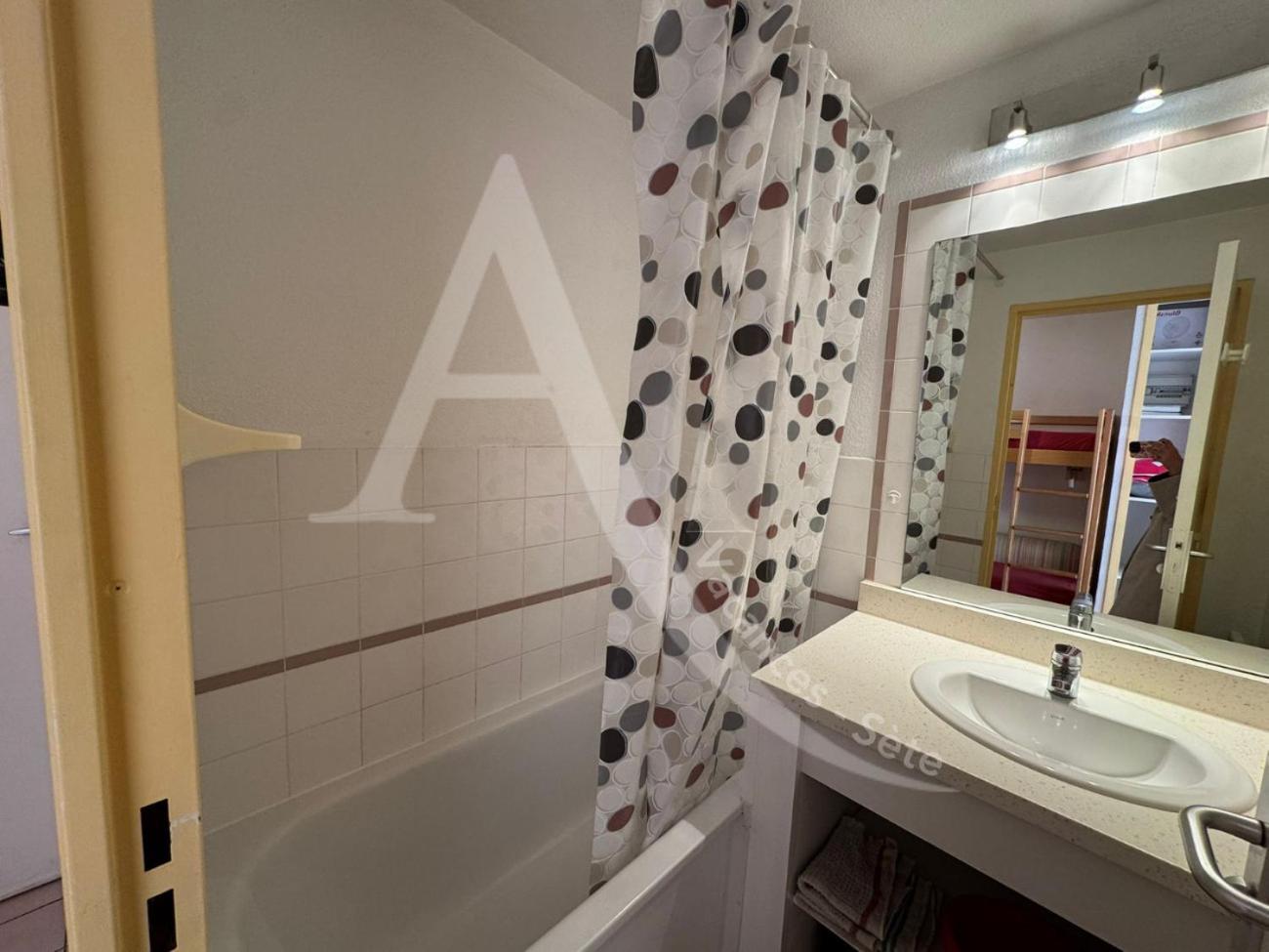 Studio 4 Pers, Pkg, 1Ere Ligne Mer, Piscine, Tennis Sete Bagian luar foto